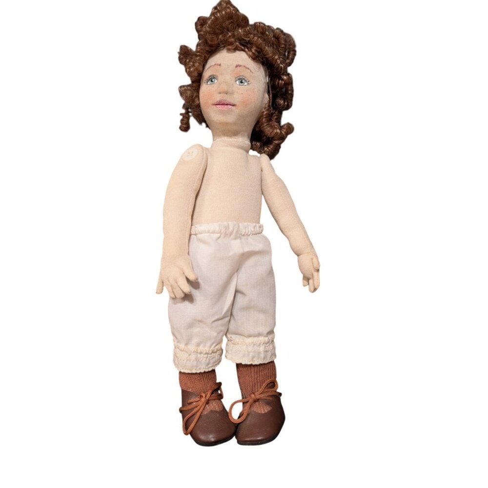 Handmade Artist Doll By Donna Hibler Signed Back 11 Inches Tall